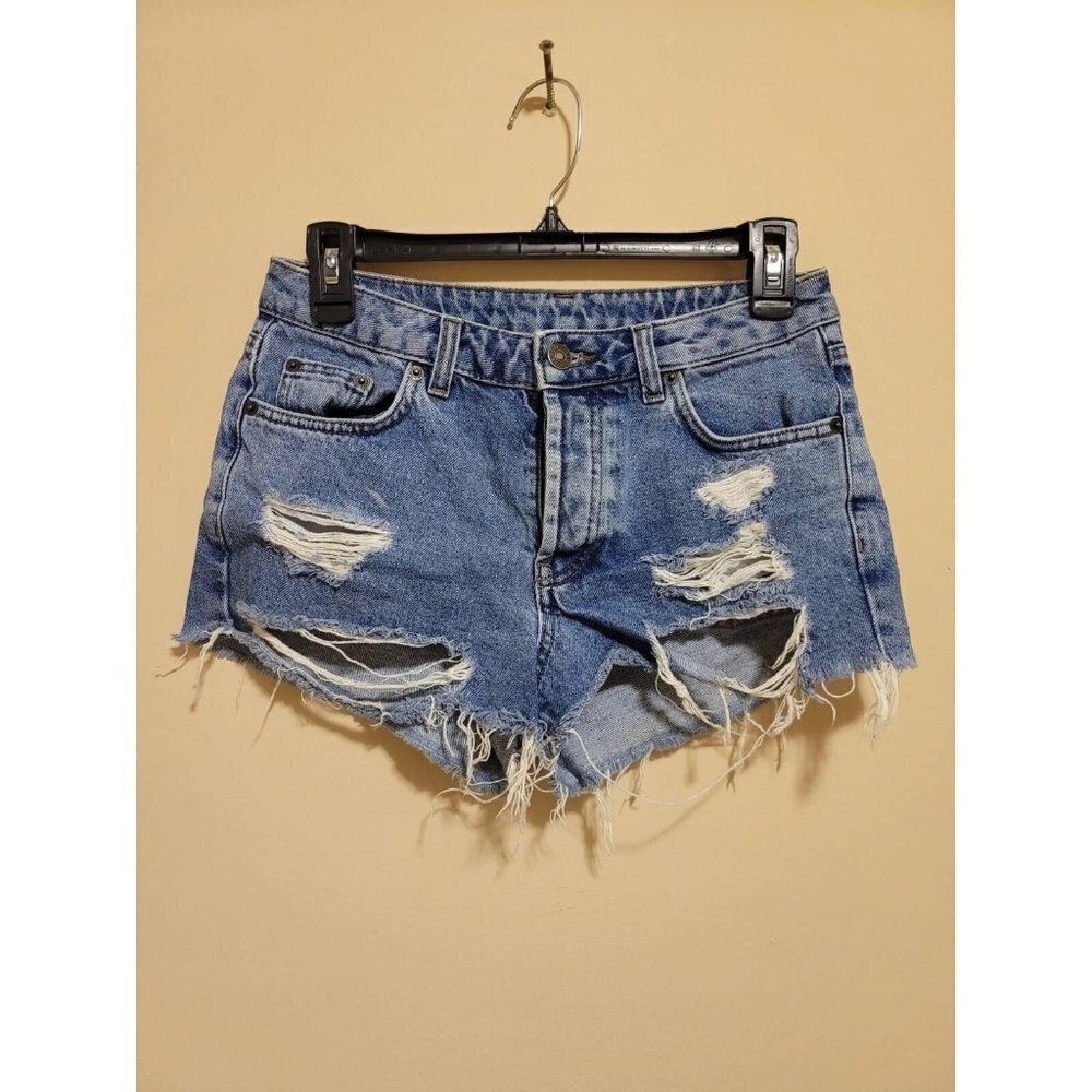 Subdued Women's ripped denim shorts Size M Jeans Distressed